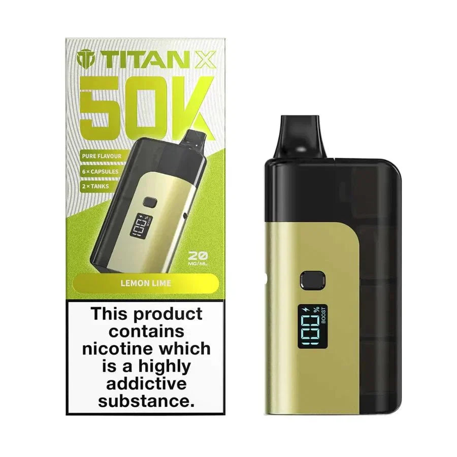Titan X 50K Prefilled Pod Kit (Box of 5)