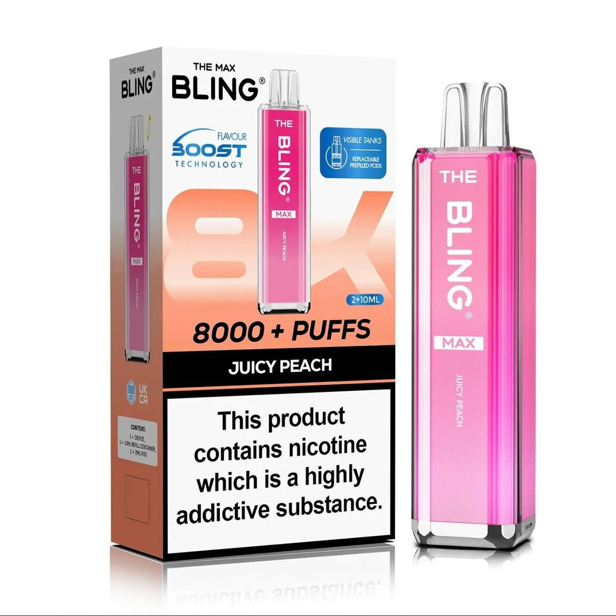 Crystal Bling Max 8000 Prefilled Pod Kit Box of 5