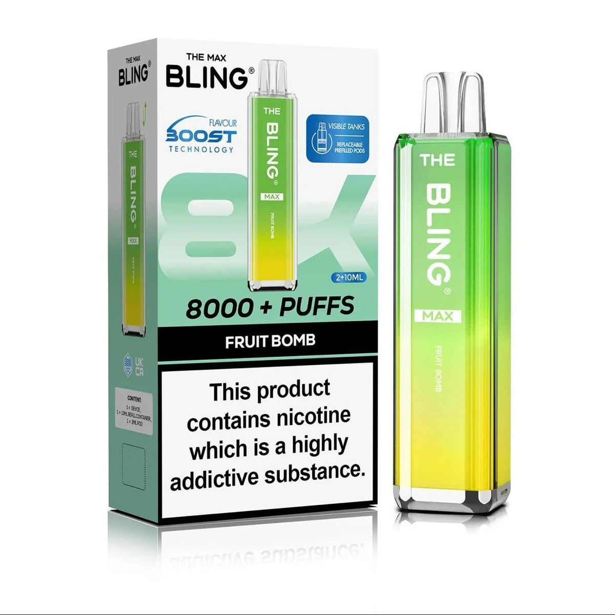 Crystal Bling Max 8000 Prefilled Pod Kit Box of 5