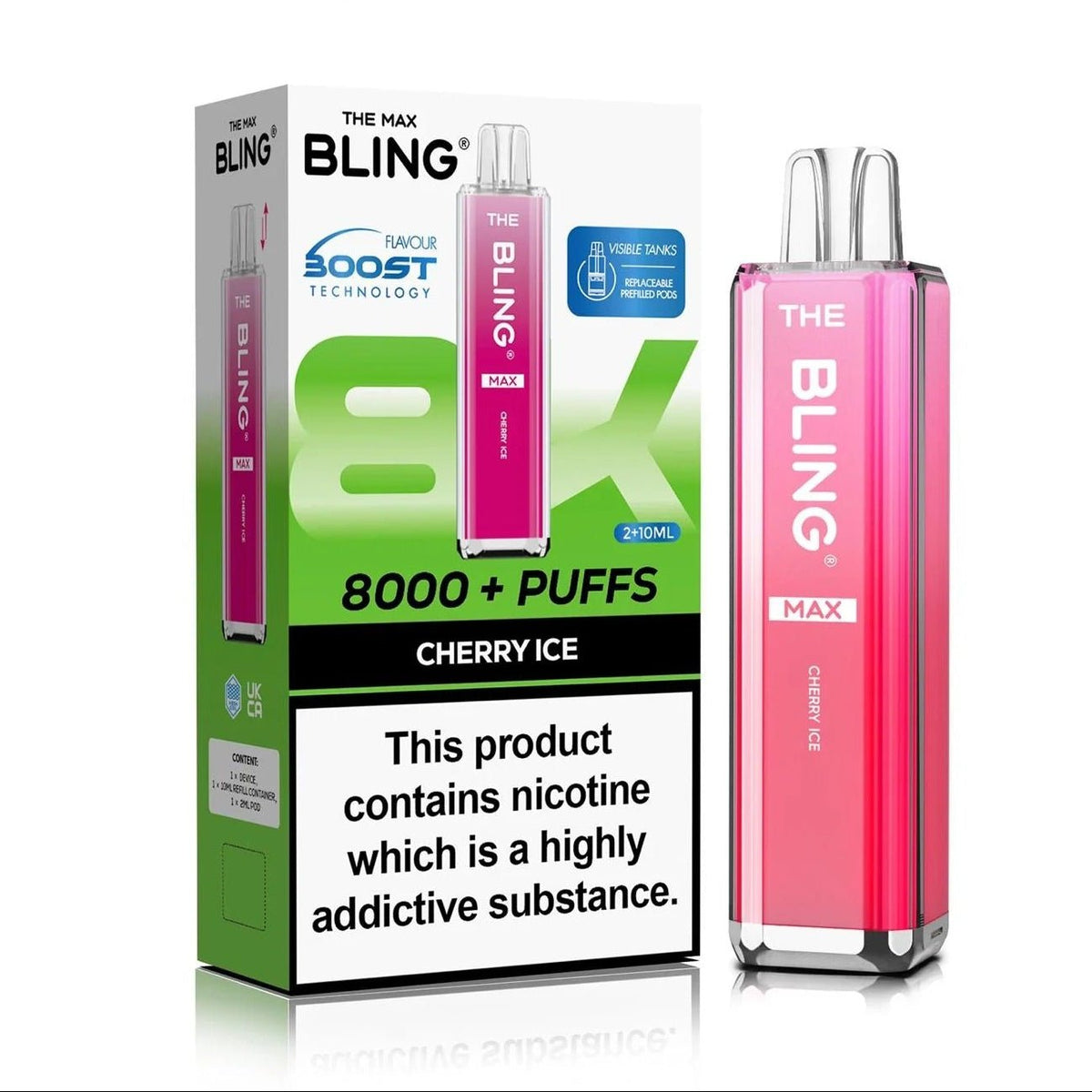 Crystal Bling Max 8000 Prefilled Pod Kit Box of 5