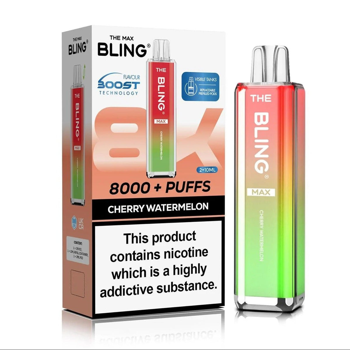 Crystal Bling Max 8000 Prefilled Pod Kit Box of 5