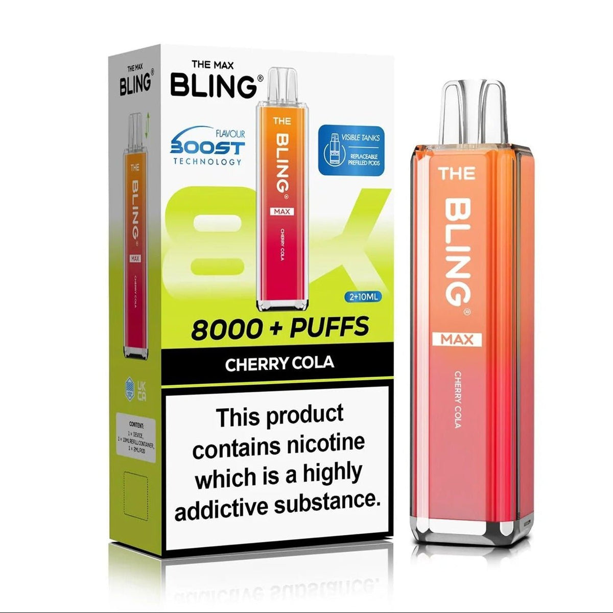 Crystal Bling Max 8000 Prefilled Pod Kit Box of 5