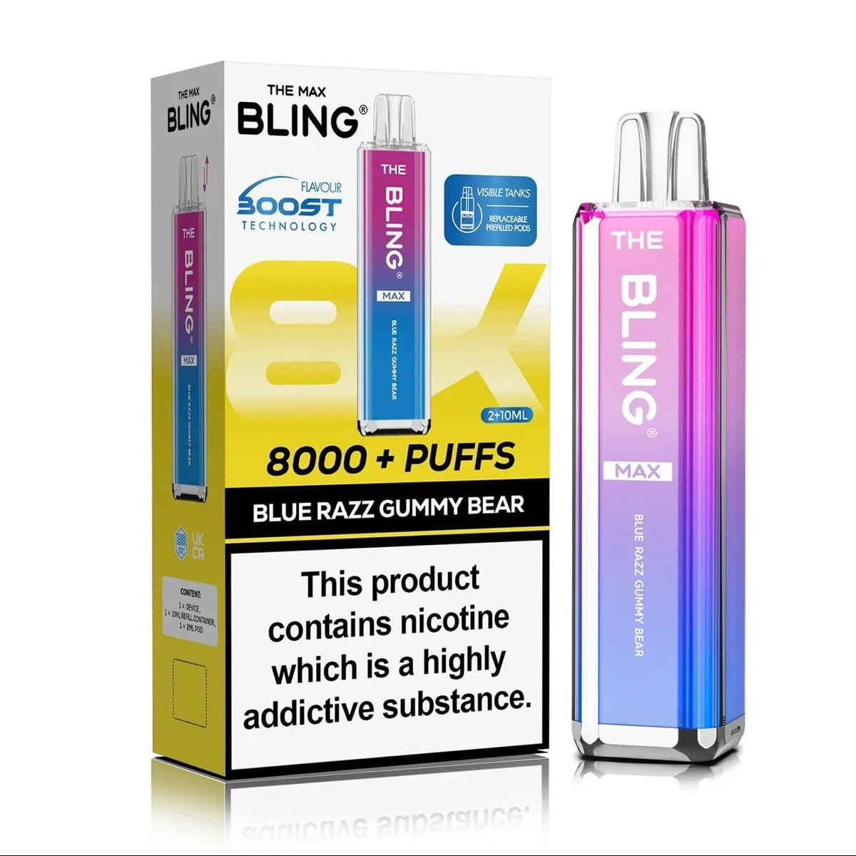 Crystal Bling Max 8000 Prefilled Pod Kit Box of 5