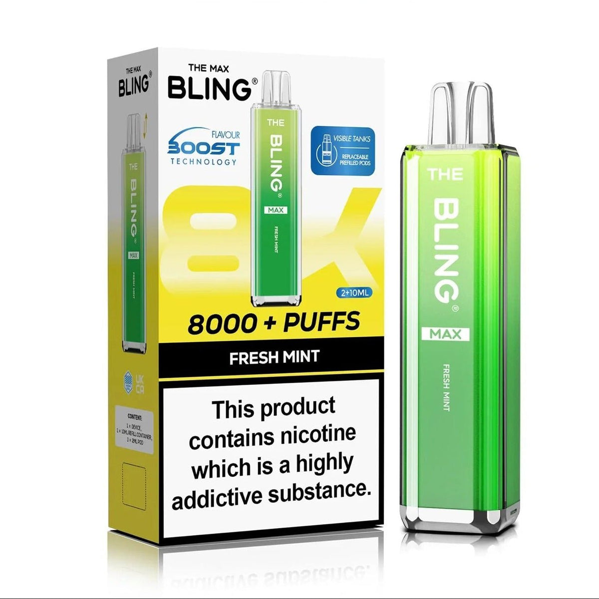 Crystal Bling Max 8000 Prefilled Pod Kit Box of 5