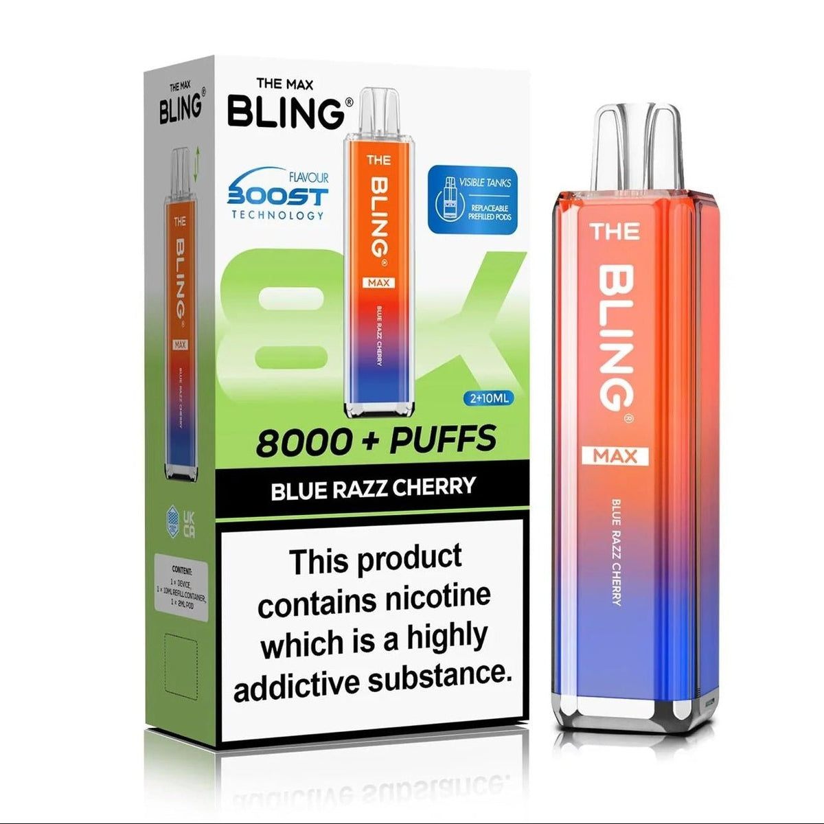 Crystal Bling Max 8000 Prefilled Pod Kit Box of 5