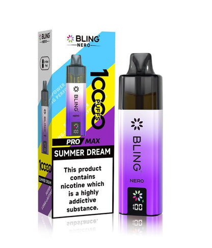 Crystal Bling Nero 10k Vape Kit Box of 5