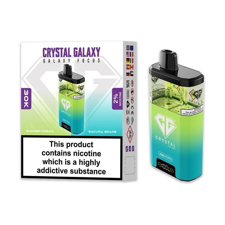 Crystal Galaxy Focus 30k Prefilled Pod Kit Box of 5