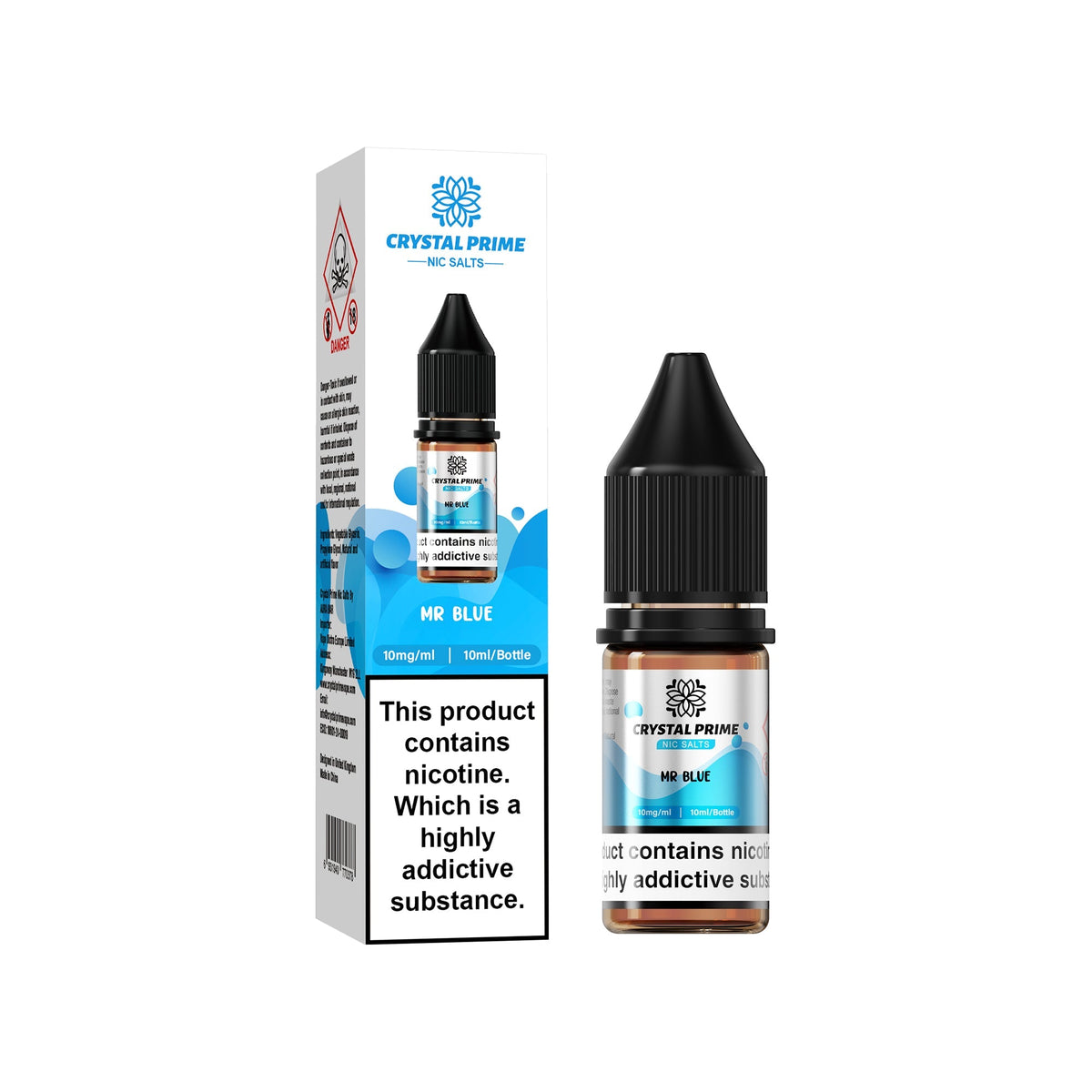 Crystal Prime Nic Salts 10mg 20mg - Pack of 10