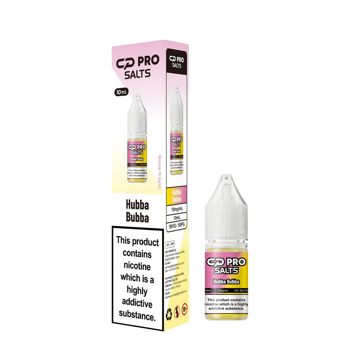 Crystal Pro CP Pro Nic Salt - Box of 10 - 10mg & 20mg