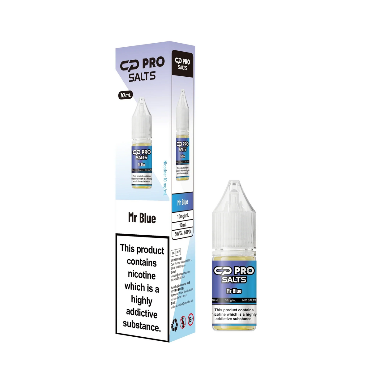 Crystal Pro CP Pro Nic Salt - Box of 10 - 10mg & 20mg