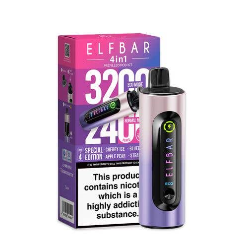 Elf Bar 4-in-1 3200 Prefilled Pod Kit (Box of 5)