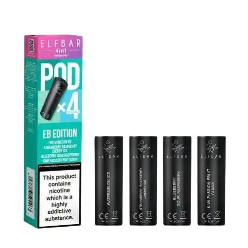 Elf Bar 4IN1 3200 Prefilled Pod Refills (Box Of 10)