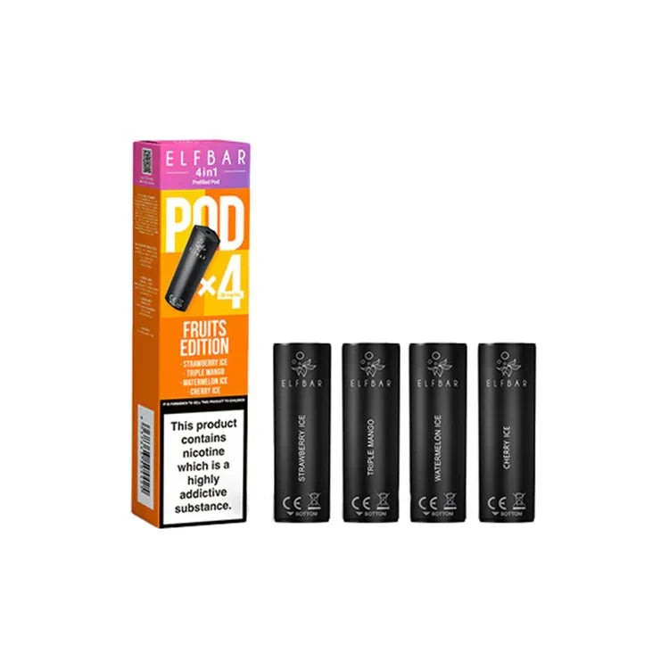 Elf Bar 4IN1 3200 Prefilled Pod Refills (Box Of 10)
