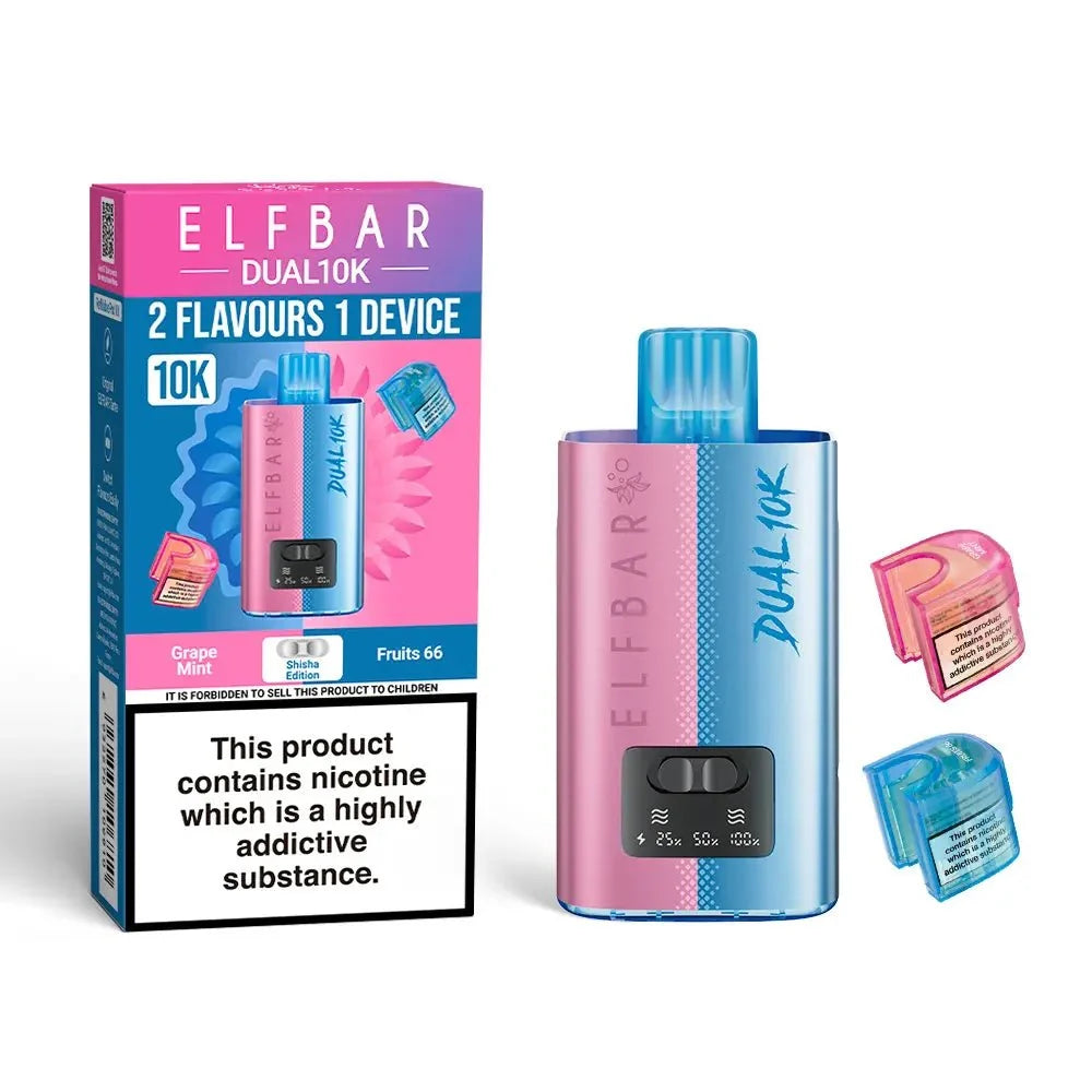 Elf Bar Dual 10K Disposable 2 in 1 Vape Pack of 5