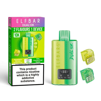 Elf Bar Dual 10K Disposable 2 in 1 Vape Pack of 5