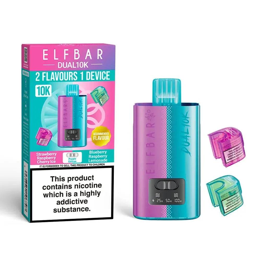 Elf Bar Dual 10K Disposable 2 in 1 Vape Pack of 5