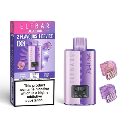 Elf Bar Dual 10K Disposable 2 in 1 Vape Pack of 5