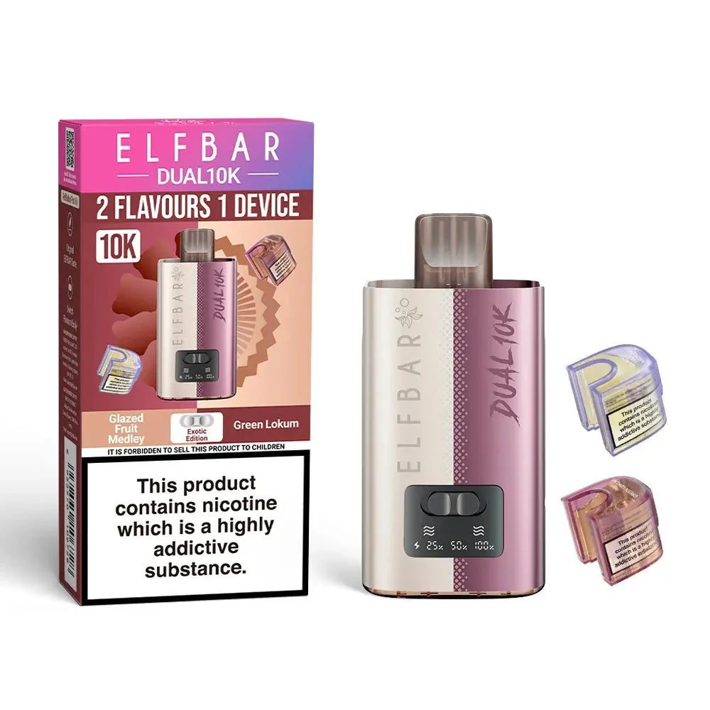 Elf Bar Dual 10K Disposable 2 in 1 Vape Pack of 5