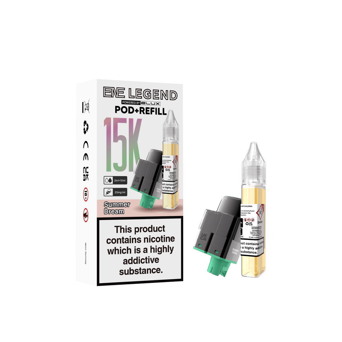 Elux ENE Legend 15k Replacement Pods Pack of 5