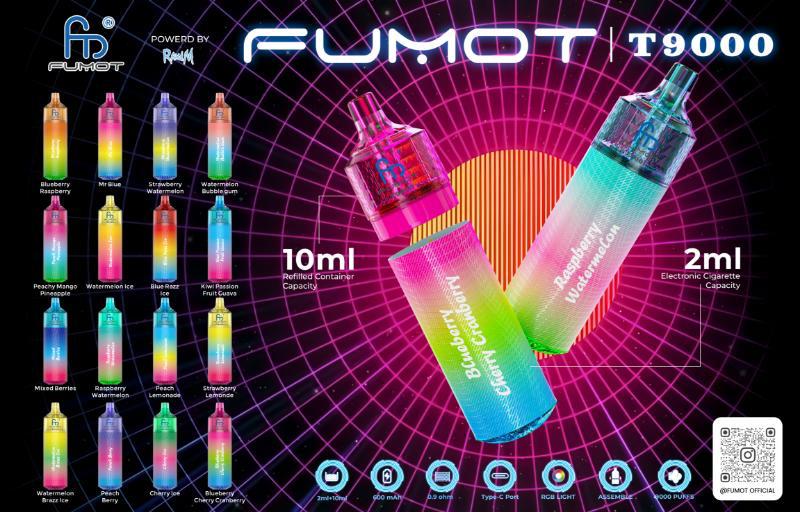Fumot T9000 Prefilled Pod Kit Box of 5