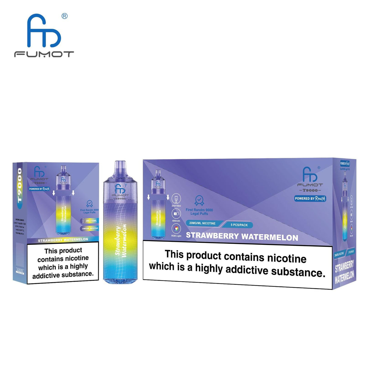 Fumot T9000 Prefilled Pod Kit Box of 5