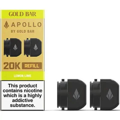 Gold Bar Apollo 20K Replacement Prefilled Pods Box of 5