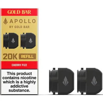Gold Bar Apollo 20K Replacement Prefilled Pods Box of 5