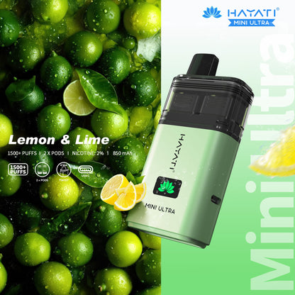 Hayati Mini Ultra 1500 Vape Kit (Box of 5)