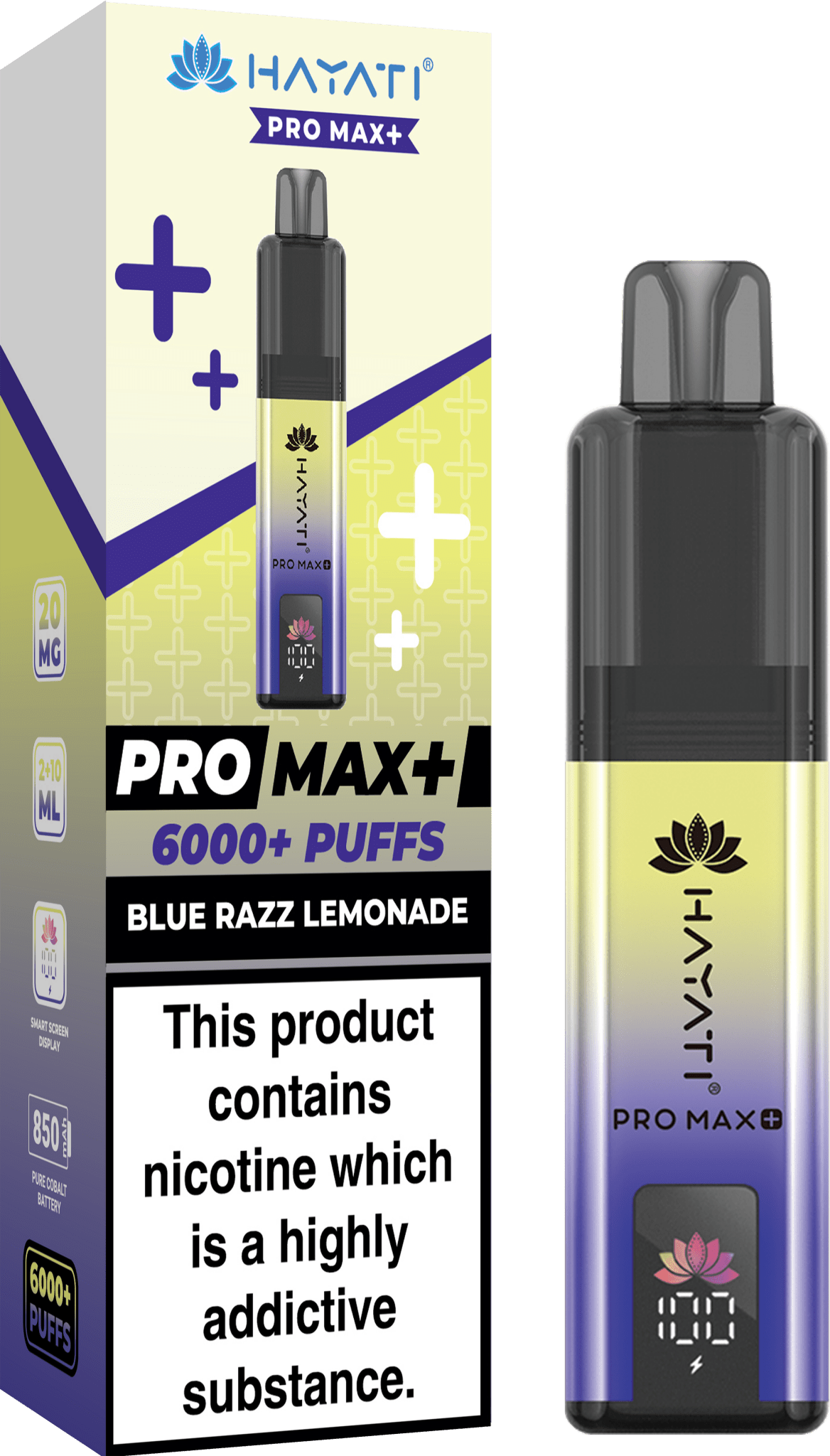 Hayati Pro Max+ 6000 Puffs Prefilled Kit - Box of 5