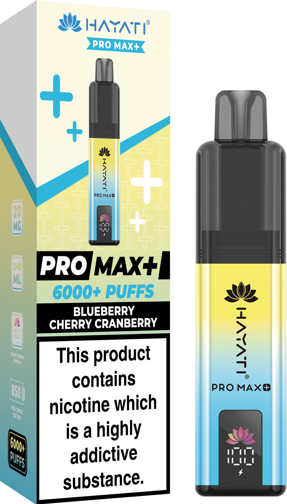 Hayati Pro Max+ 6000 Puffs Prefilled Kit - Box of 5