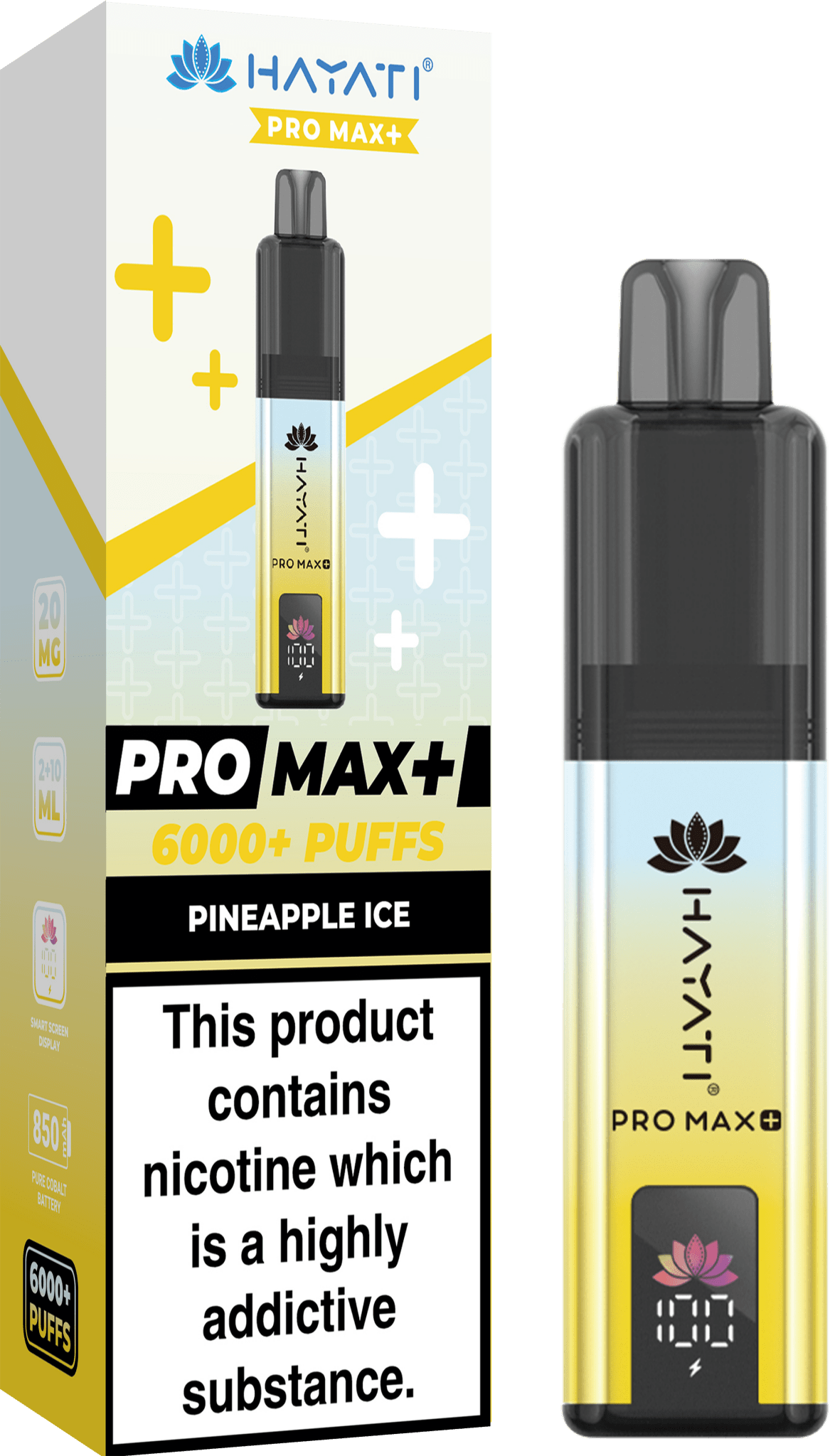 Hayati Pro Max+ 6000 Puffs Prefilled Kit - Box of 5
