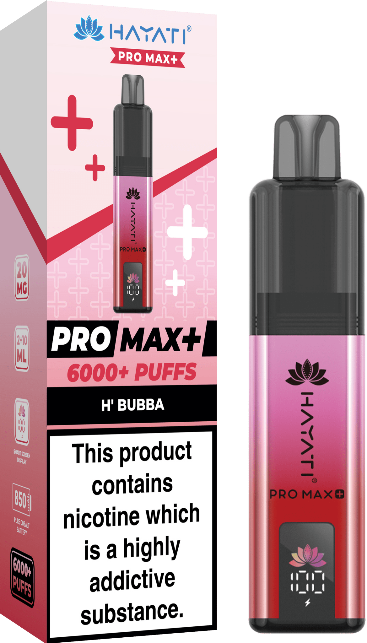 Hayati Pro Max+ 6000 Puffs Prefilled Kit - Box of 5