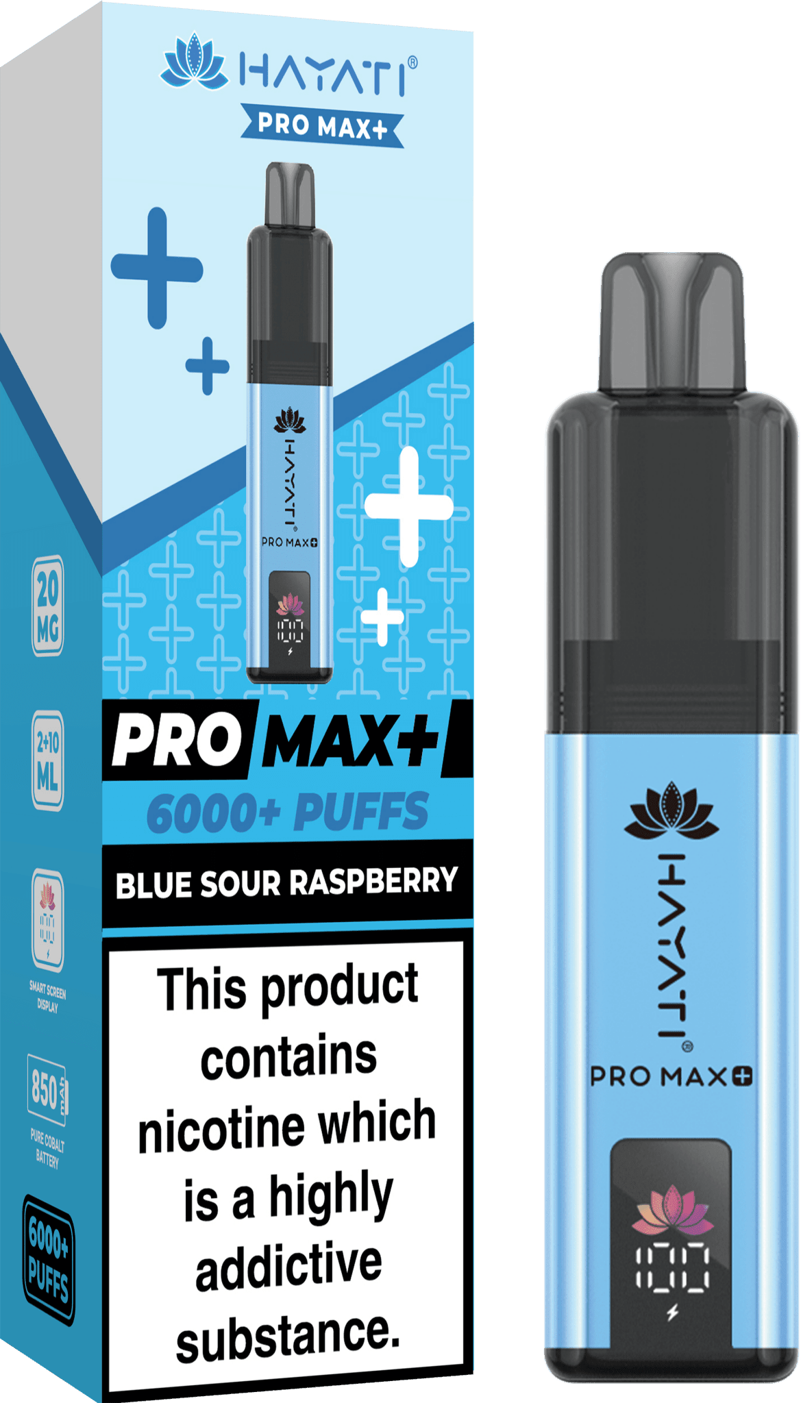 Hayati Pro Max+ 6000 Puffs Prefilled Kit - Box of 5