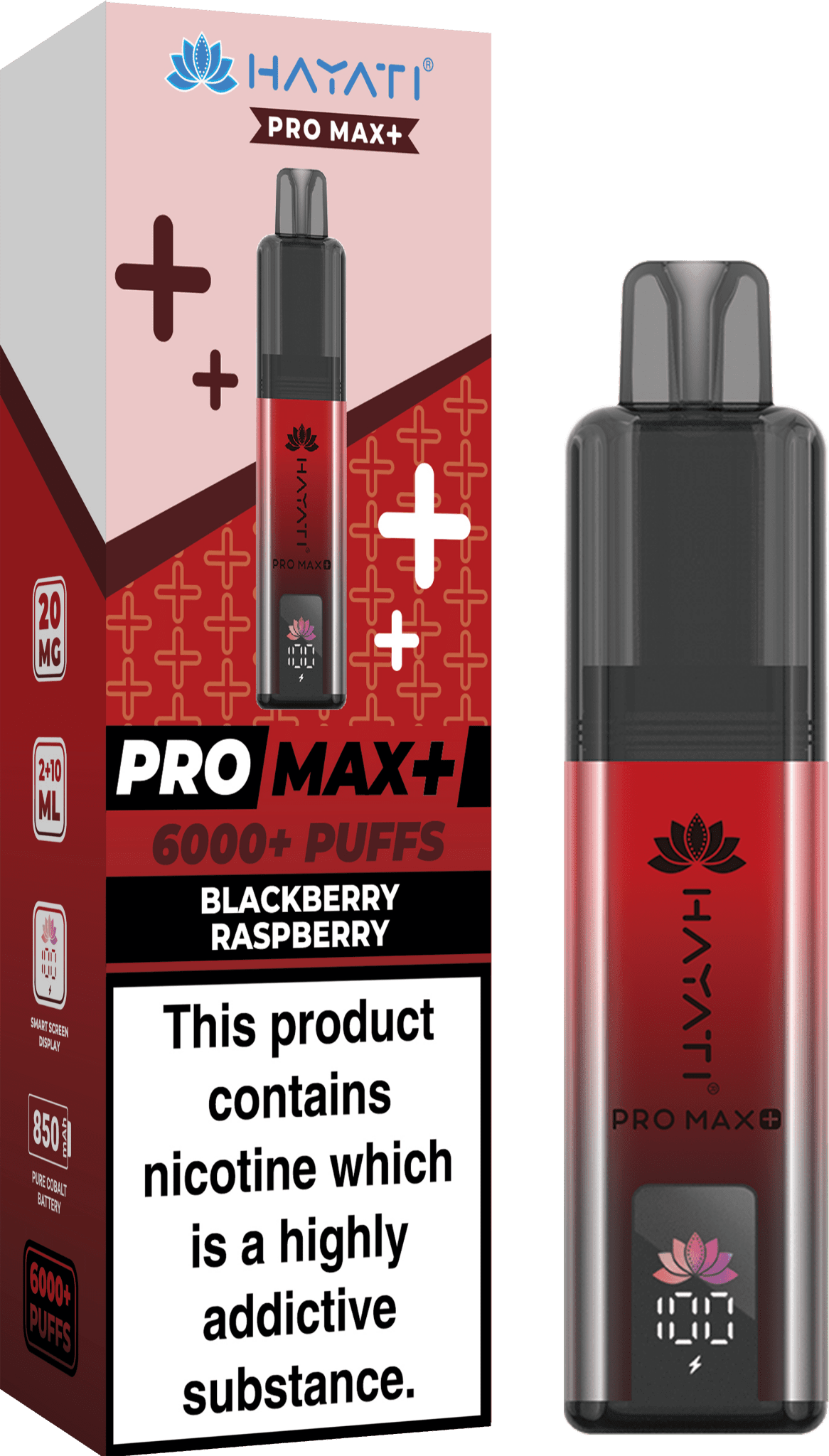 Hayati Pro Max+ 6000 Puffs Prefilled Kit - Box of 5