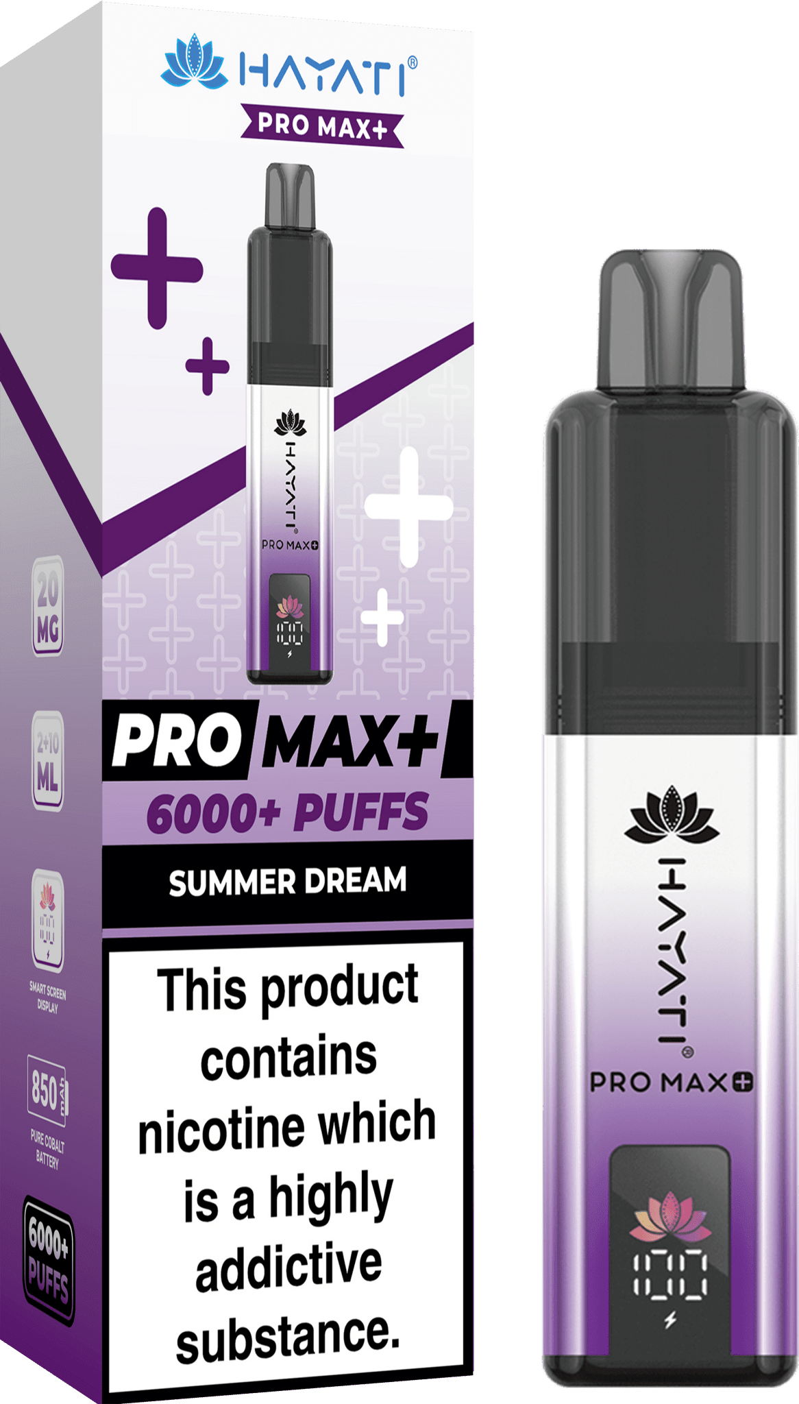 Hayati Pro Max+ 6000 Puffs Prefilled Kit - Box of 5