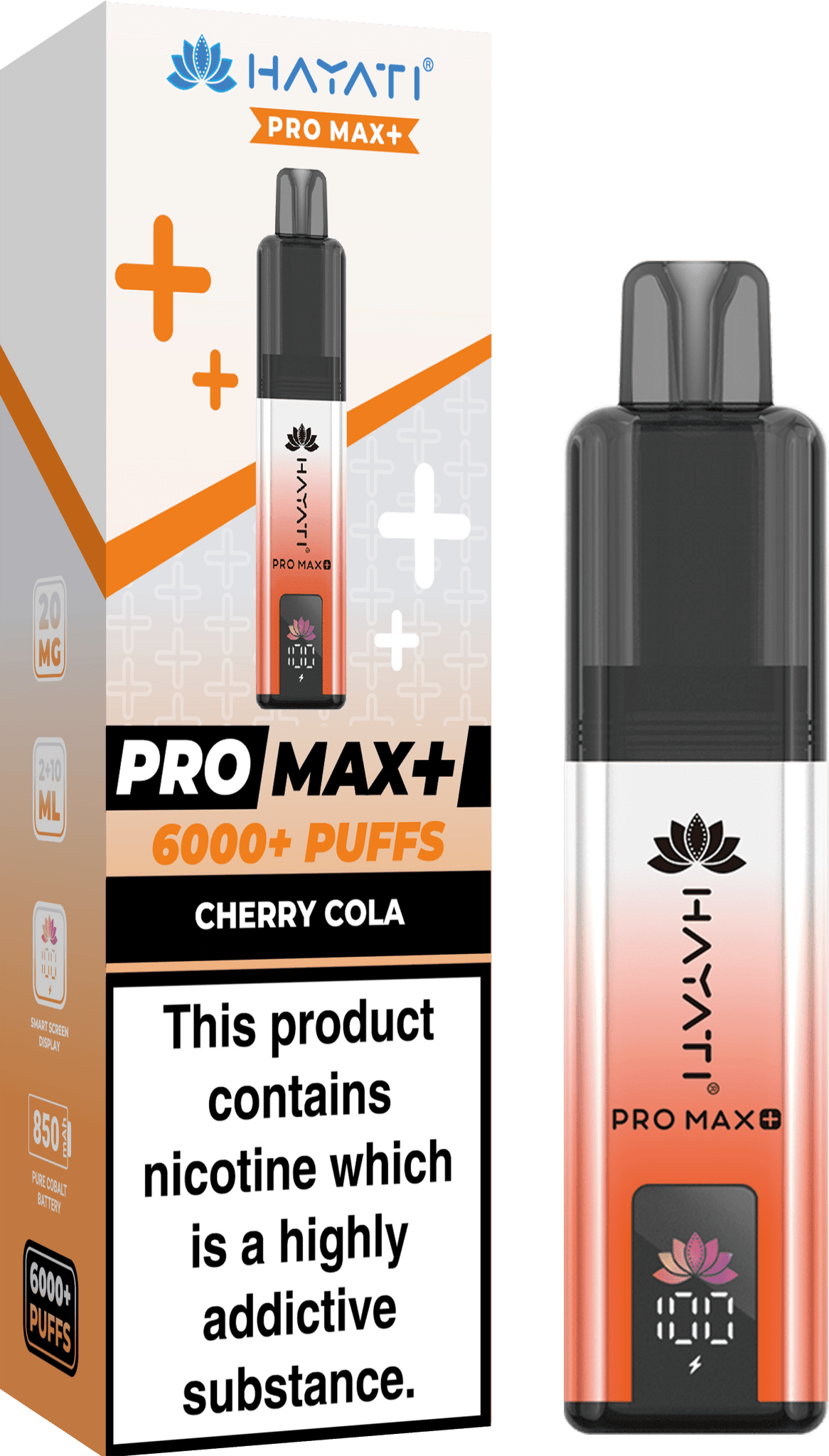 Hayati Pro Max+ 6000 Puffs Prefilled Kit - Box of 5