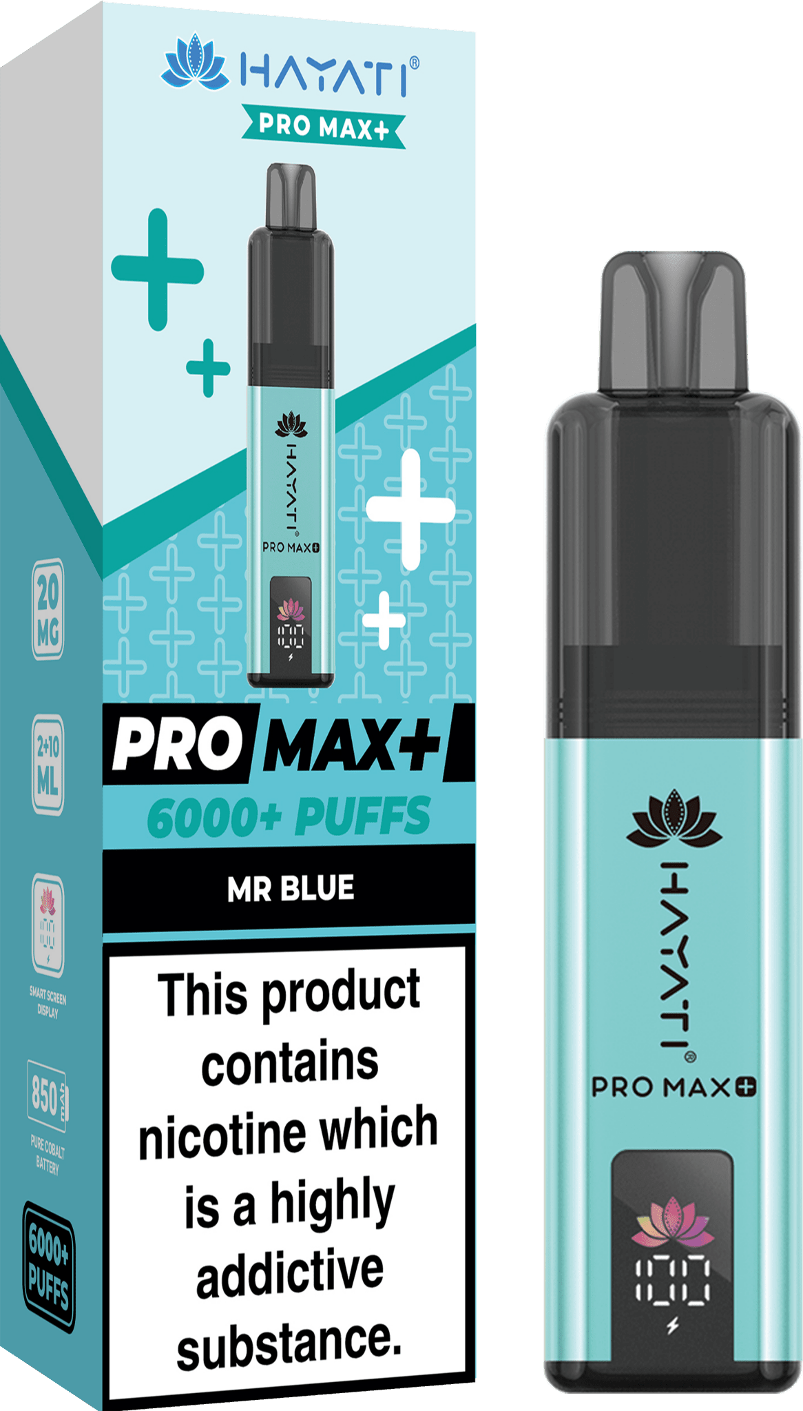Hayati Pro Max+ 6000 Puffs Prefilled Kit - Box of 5