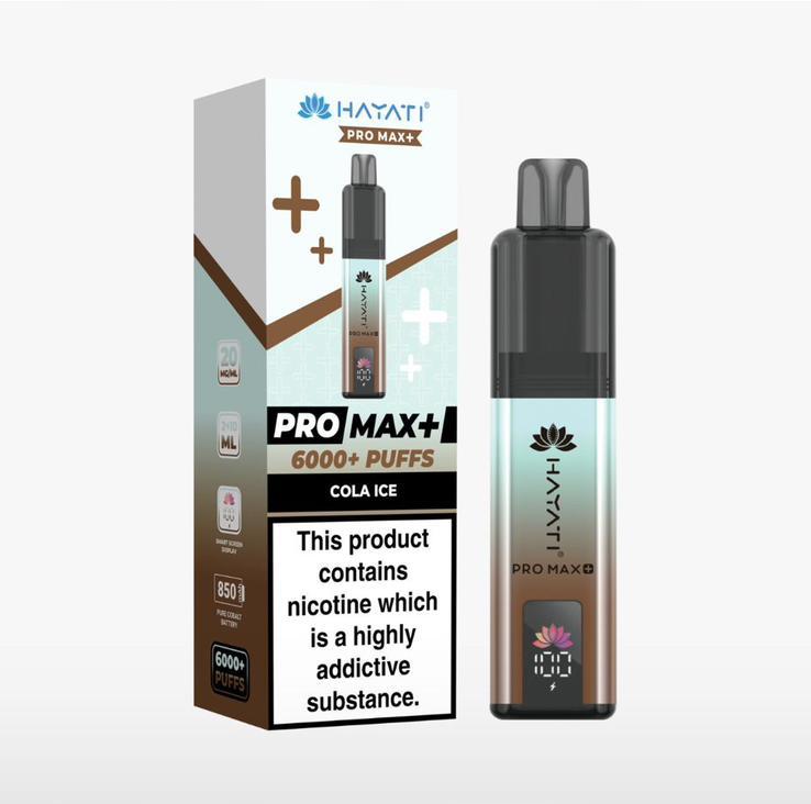 Hayati Pro Max+ 6000 Puffs Prefilled Kit - Box of 5