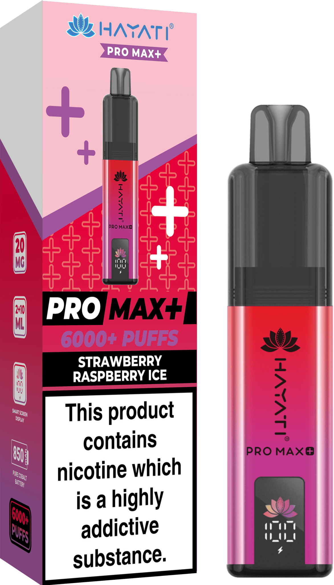 Hayati Pro Max+ 6000 Puffs Prefilled Kit - Box of 5