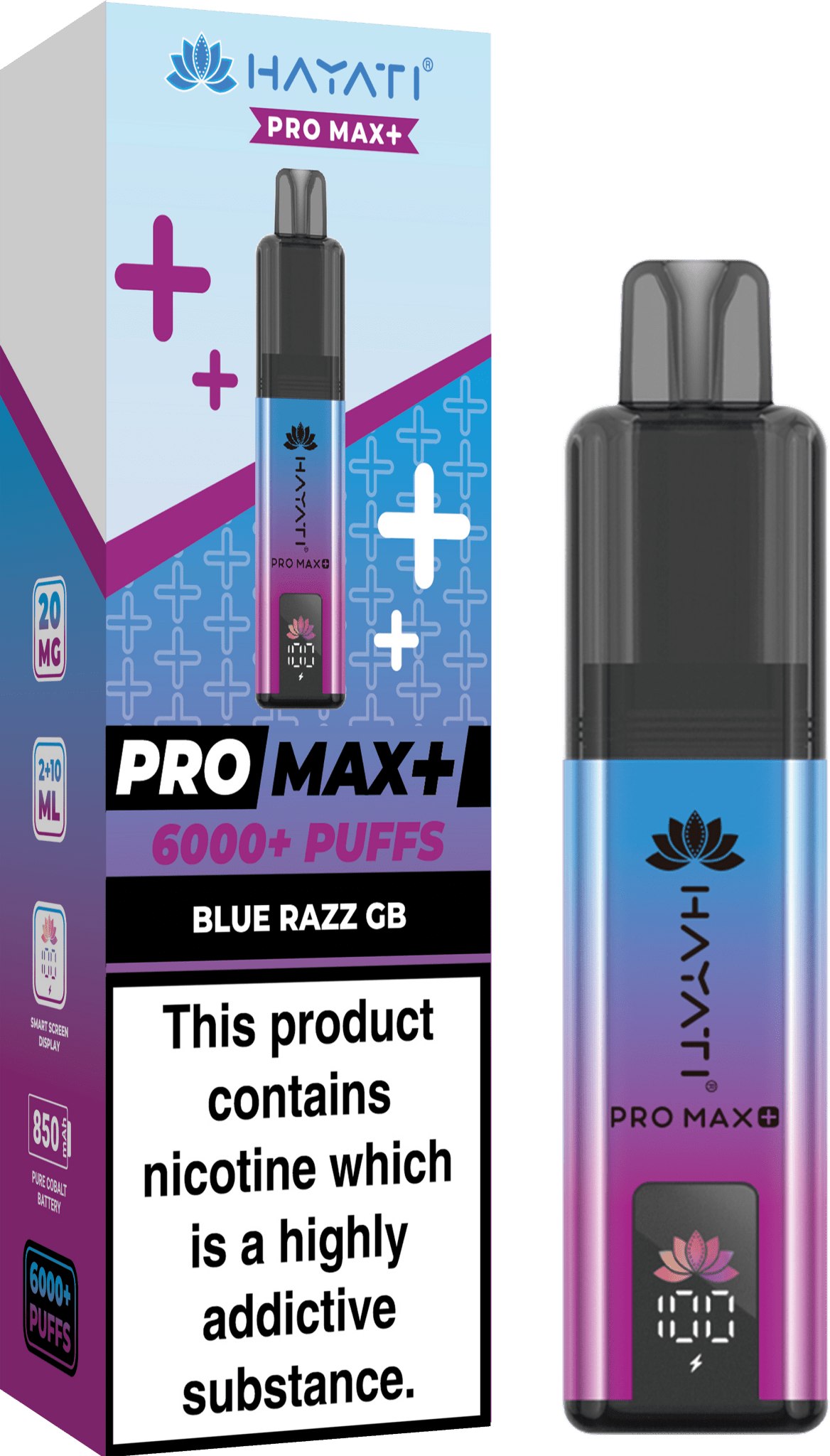 Hayati Pro Max+ 6000 Puffs Prefilled Kit - Box of 5