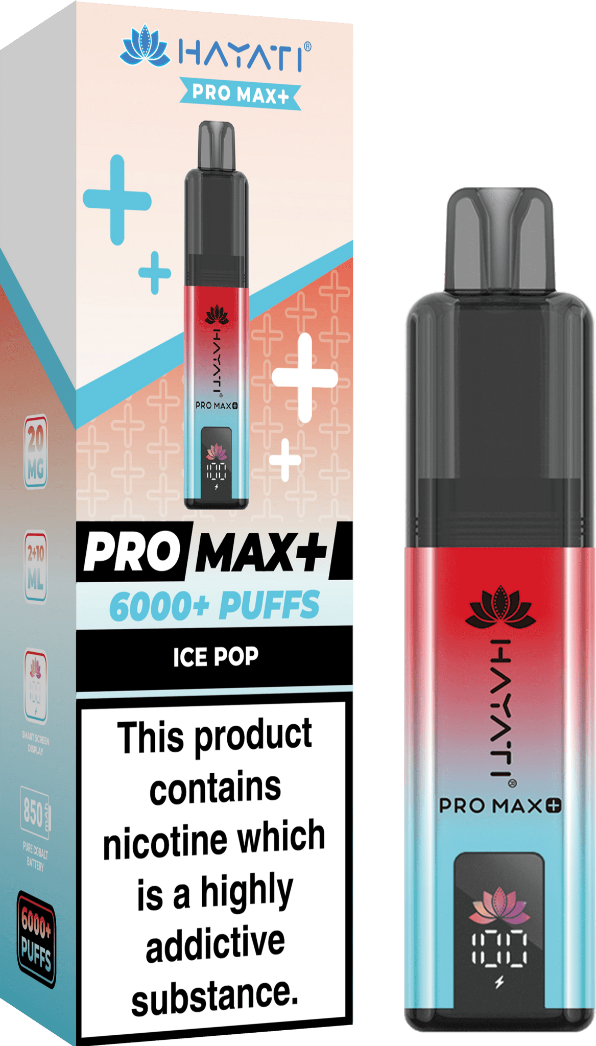 Hayati Pro Max+ 6000 Puffs Prefilled Kit - Box of 5