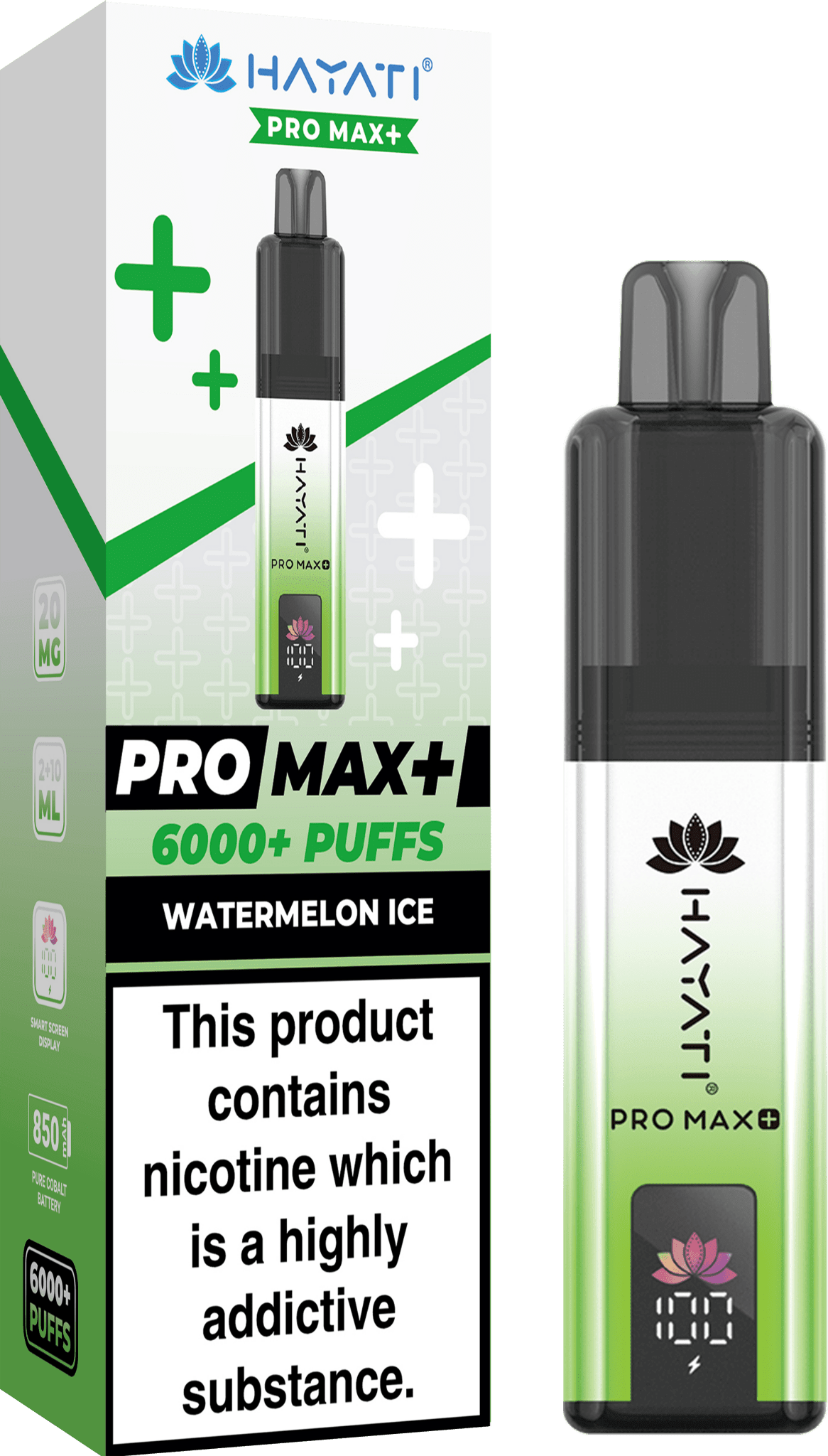 Hayati Pro Max+ 6000 Puffs Prefilled Kit - Box of 5