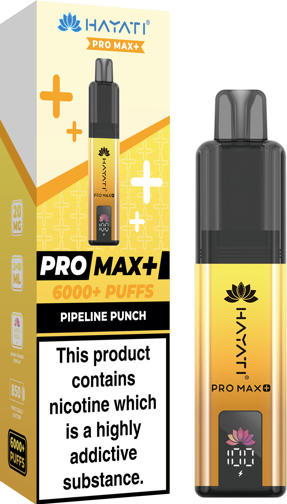 Hayati Pro Max+ 6000 Puffs Prefilled Kit - Box of 5