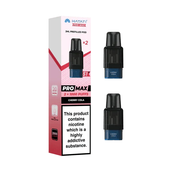 Hayati Pro Max S1 1000+ Prefilled Pods - Box 10