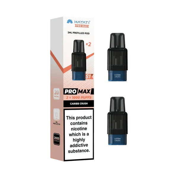Hayati Pro Max S1 1000+ Prefilled Pods - Box 10