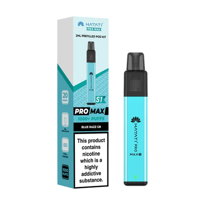 Hayati Pro Max S1 1000+ Puff Pre-Filled Pod Kit (Box of 10) - Get in £20.99