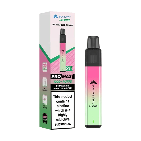 Hayati Pro Max S1 1000+ Puff Pre-Filled Pod Kit (Box of 10) - Get in £20.99