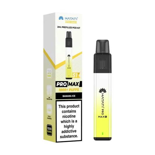 Hayati Pro Max S1 1000+ Puff Pre-Filled Pod Kit (Box of 10) - Get in £20.99