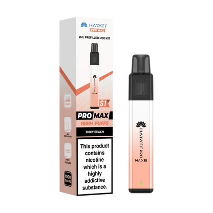 Hayati Pro Max S1 1000+ Puff Pre-Filled Pod Kit (Box of 10) - Get in £20.99