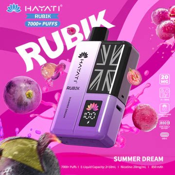 Hayati Rubik 7000 Puffs Prefilled Pod Kit (Pack of 5)